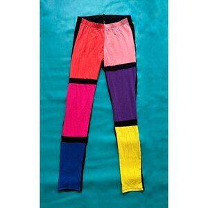 Vintage 90s Color Block Leggings - Dancewear